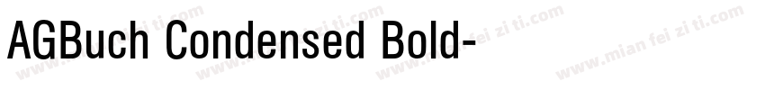 AGBuch Condensed Bold字体转换